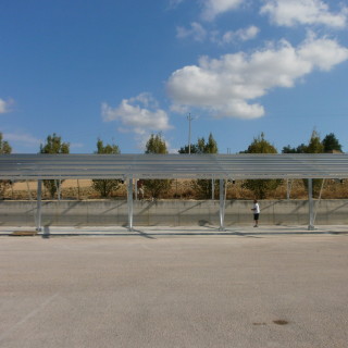 Struttura per fotovoltaico zincata